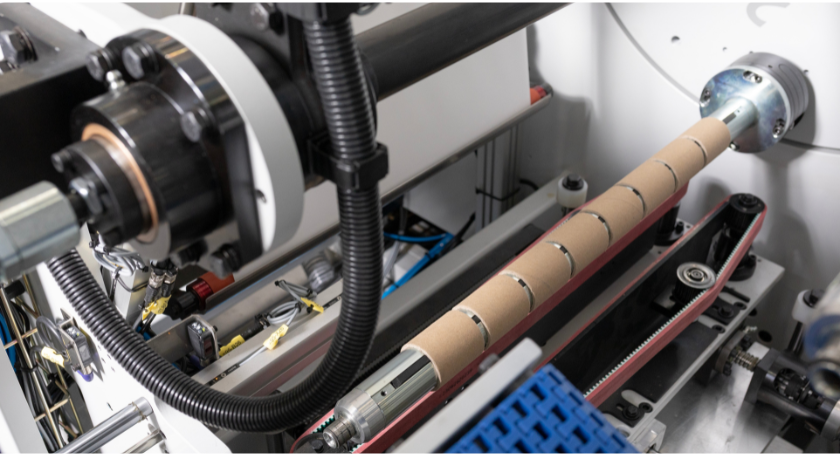 A closeup of the GTU rewinder.
